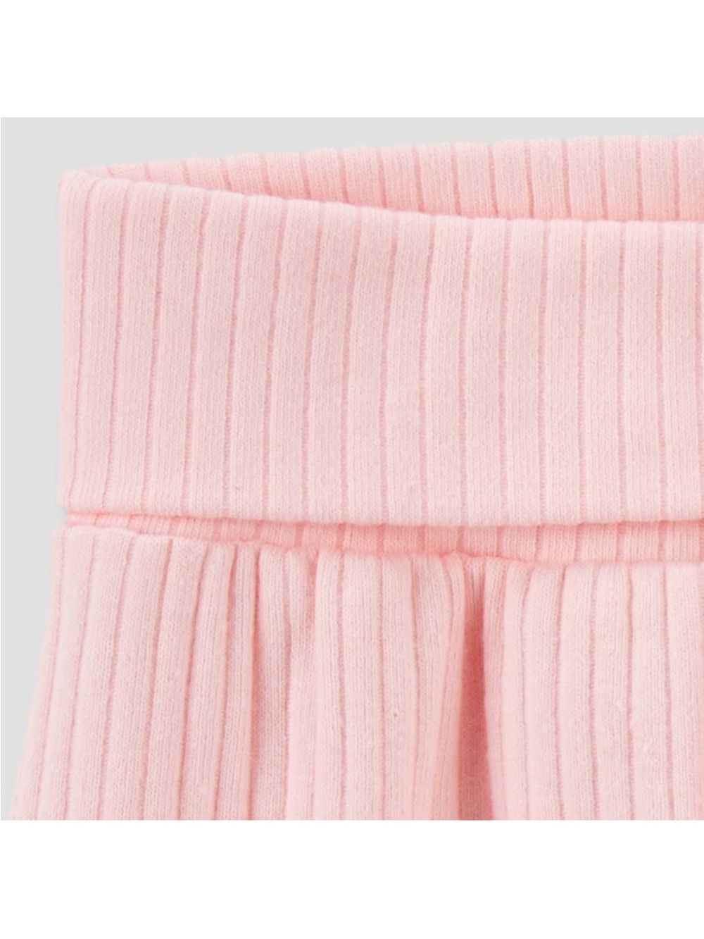 Carter's Light Pink Ribbed Flutter-Sleeve Pajama Set - Picture 2 of 6